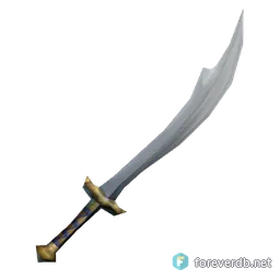 Heavy Marauder Scimitar, rendered from the Forever client