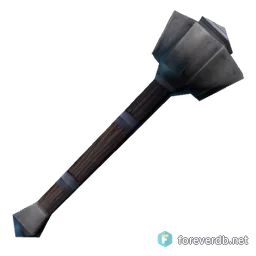 Priest's Mace, rendered from the Forever client