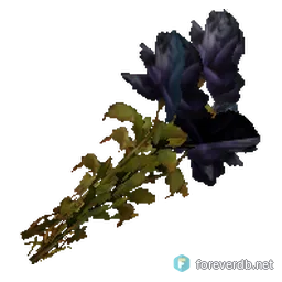 Bouquet of Black Roses, rendered from the Forever client
