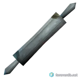Glaive Thrower Muffler, rendered from the Forever client