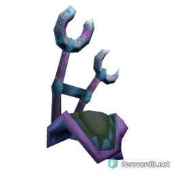 Pauldrons of The Five Thunders, rendered from the Forever client