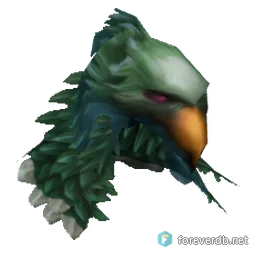 Feralheart Headdress, rendered from the Forever client
