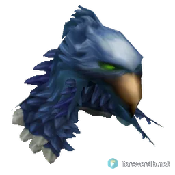 Feralheart Faceguard, rendered from the Forever client