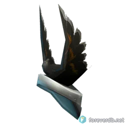 Feralheart Pauldrons, rendered from the Forever client