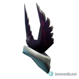Feralheart Epaulets, rendered from the Forever client