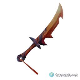 Scarlet Dagger, rendered from the Forever client