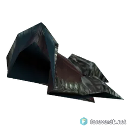 Twain's Shoulder, rendered from the Forever client