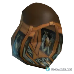 Veteran's Silvered Chain Helm, rendered from the Forever client