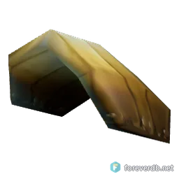 Hard Gold Pauldrons, rendered from the Forever client