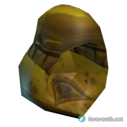 Wisdom's Leather Hood, rendered from the Forever client