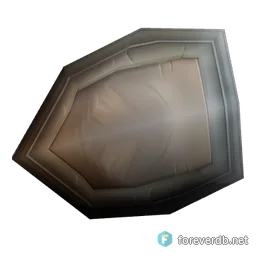 Huntress' Kite Shield, rendered from the Forever client