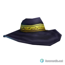 Wide-Brimmed Fishing Hat, rendered from the Forever client