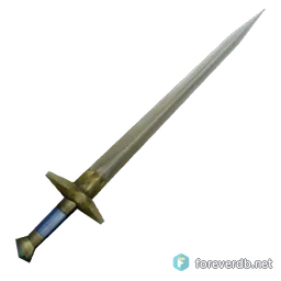 Enamelled Broadsword, rendered from the Forever client