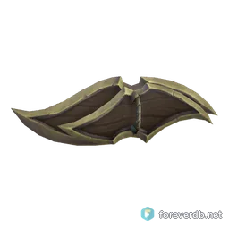 Windshaped Shield, rendered from the Forever client