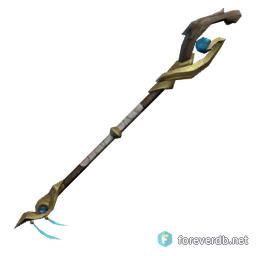 Skyseeker's Greatstaff, rendered from the Forever client