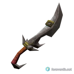 Vileblood Scimitar, rendered from the Forever client