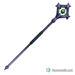 Purified Gnarlybark Staff, rendered from the Forever client