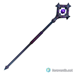 Staff of the Deeproar, rendered from the Forever client