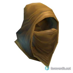 Stolen Wastewander Cowl, rendered from the Forever client