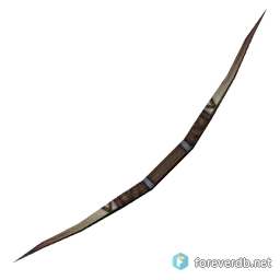Windswept Shortbow, rendered from the Forever client