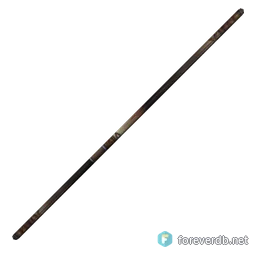 Gnarled Necromancer's Staff, rendered from the Forever client