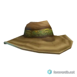 Lucky Fishing Hat, rendered from the Forever client
