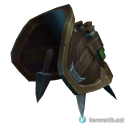 Grimstitch Spaulders, rendered from the Forever client