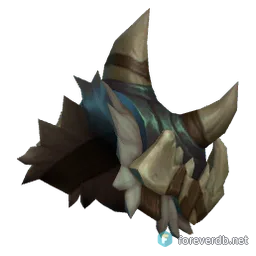 Wildstalker's Spaulders, rendered from the Forever client