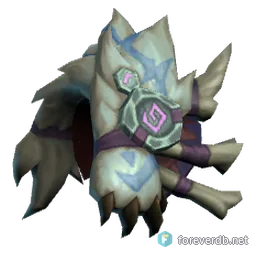 Eternity Pauldrons, rendered from the Forever client