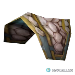 Criminal's Pauldrons, rendered from the Forever client