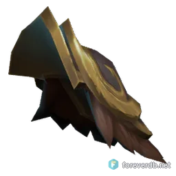 Azure Gustwoven Spaulders, rendered from the Forever client