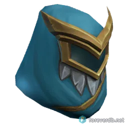 Azure Skyforged Helm, rendered from the Forever client