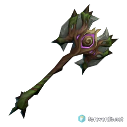 Forest Defender's Axe, rendered from the Forever client