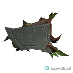 Evergreen Shield, rendered from the Forever client