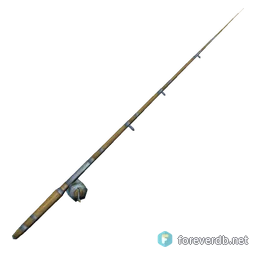 Big Iron Fishing Pole, rendered from the Forever client