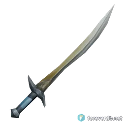 Damaged Scimitar, rendered from the Forever client