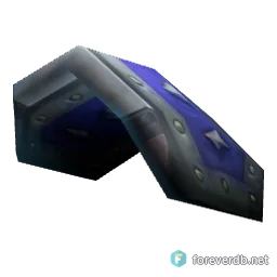 Blue Suede Shoulder, rendered from the Forever client