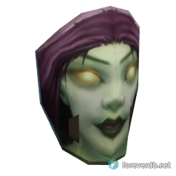 Flimsy Female Undead Mask, rendered from the Forever client