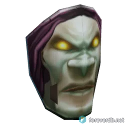 Sturdy Male Undead Mask, rendered from the Forever client