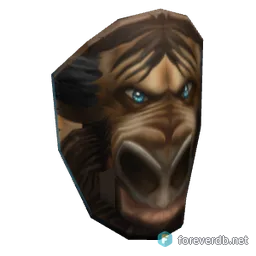 Sturdy Male Tauren Mask, rendered from the Forever client