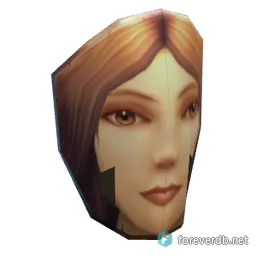 Sturdy Female Human Mask, rendered from the Forever client