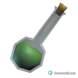 Flask of Forest Mojo, rendered from the Forever client