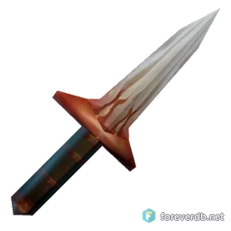 Rezlak's Spare Knife, rendered from the Forever client
