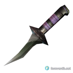 Darnassian Knife, rendered from the Forever client