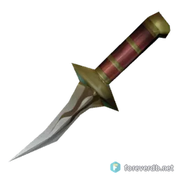 Serrated Knife, rendered from the Forever client