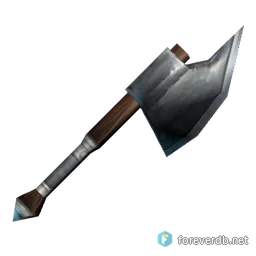 Crescent Axe, rendered from the Forever client