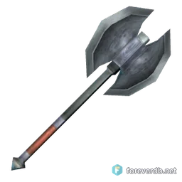 Massive Iron Axe, rendered from the Forever client