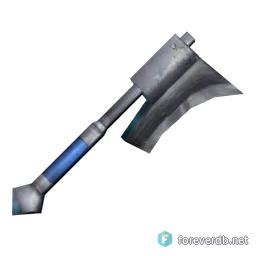 Curve-bladed Ripper, rendered from the Forever client