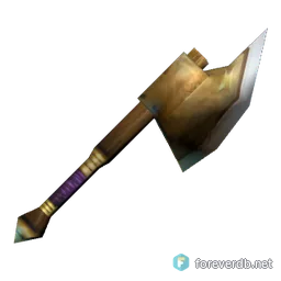 Thick War Axe, rendered from the Forever client