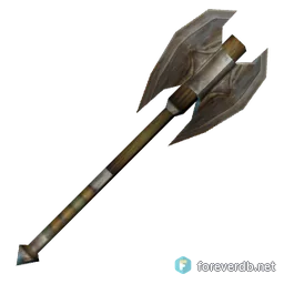 Beaten Battle Axe, rendered from the Forever client